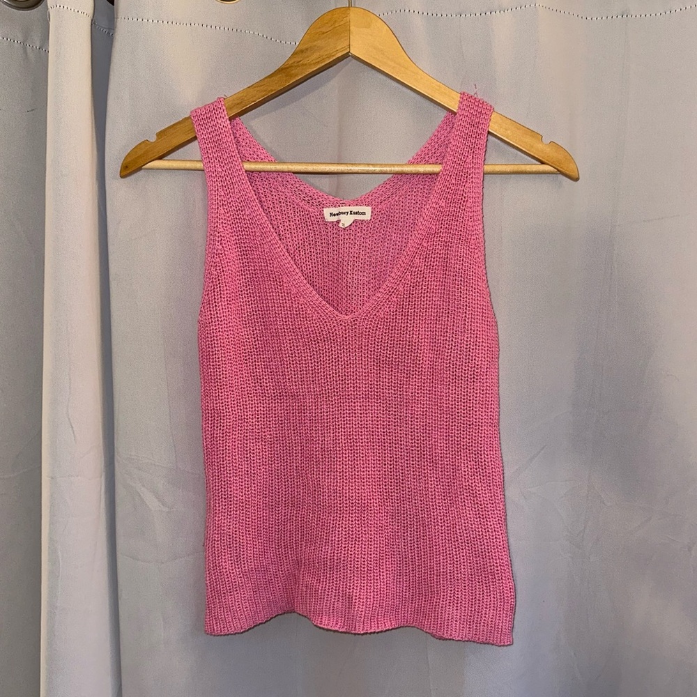 Pink knit vest/tank